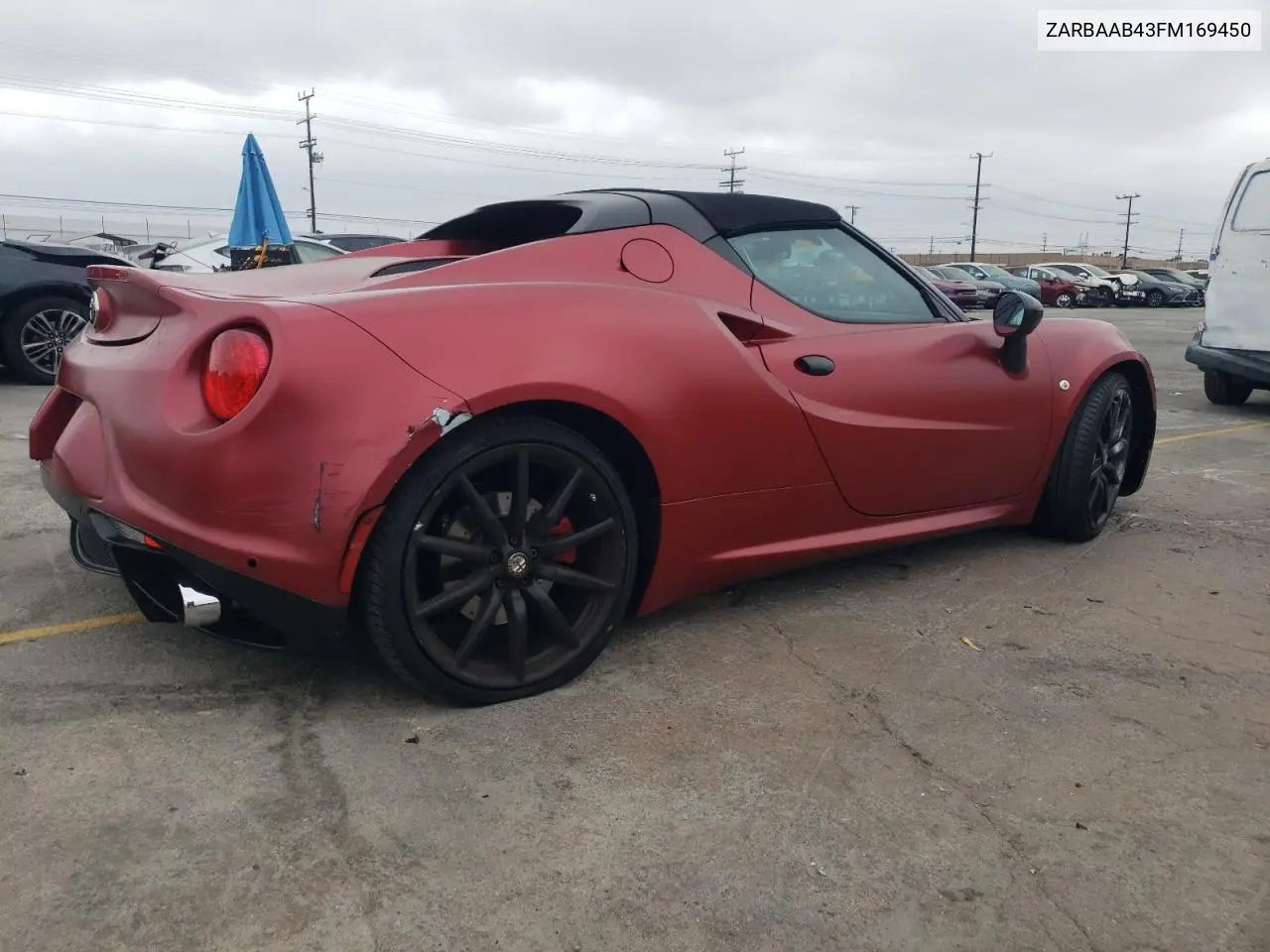 2015 Alfa Romeo 4C Spider VIN: ZARBAAB43FM169450 Lot: 59345695