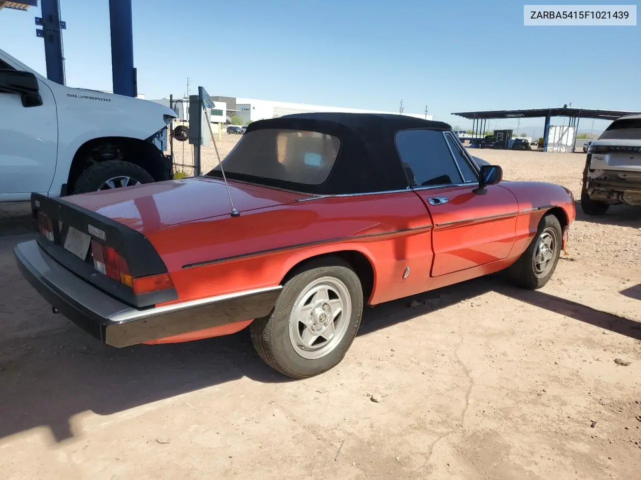 1985 Alfa Romeo Veloce 2000 Spider VIN: ZARBA5415F1021439 Lot: 61650585