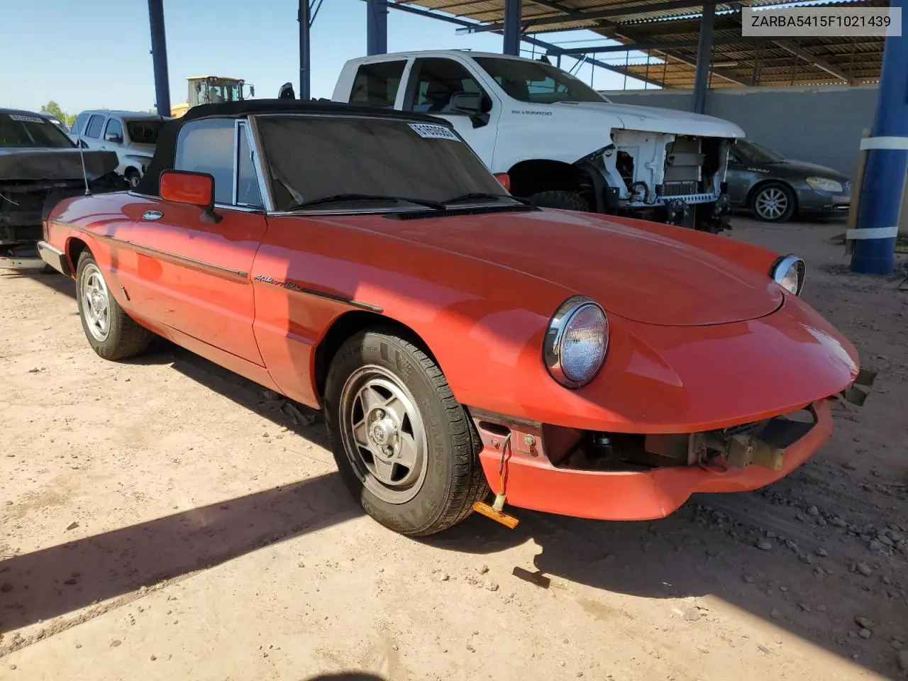 1985 Alfa Romeo Veloce 2000 Spider VIN: ZARBA5415F1021439 Lot: 61650585