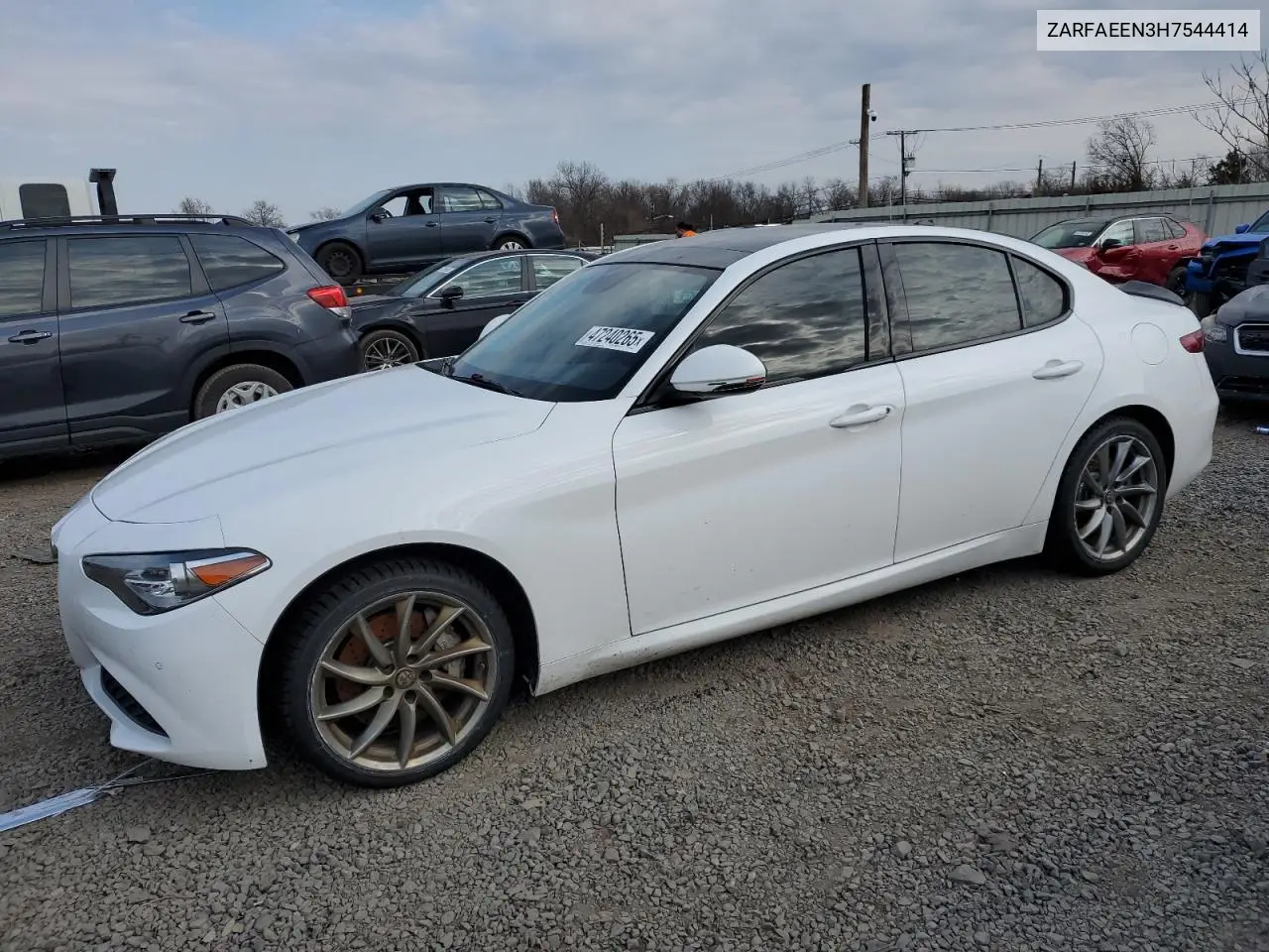 2017 Alfa Romeo Giulia Ti Q4 VIN: ZARFAEEN3H7544414 Lot: 47240265