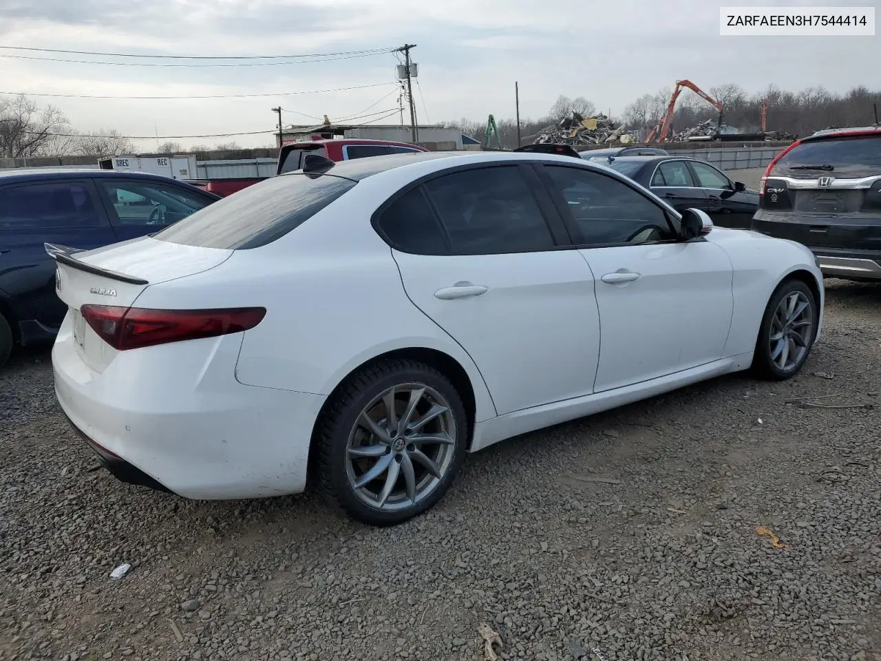2017 Alfa Romeo Giulia Ti Q4 VIN: ZARFAEEN3H7544414 Lot: 47240265