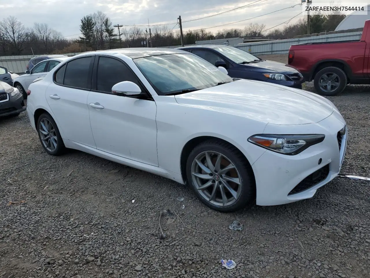2017 Alfa Romeo Giulia Ti Q4 VIN: ZARFAEEN3H7544414 Lot: 47240265