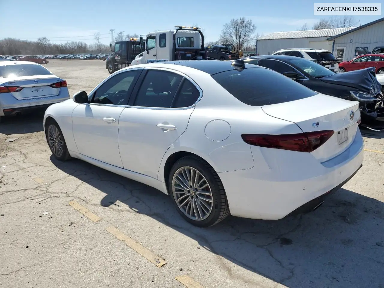 2017 Alfa Romeo Giulia Ti Q4 VIN: ZARFAEENXH7538335 Lot: 48879785