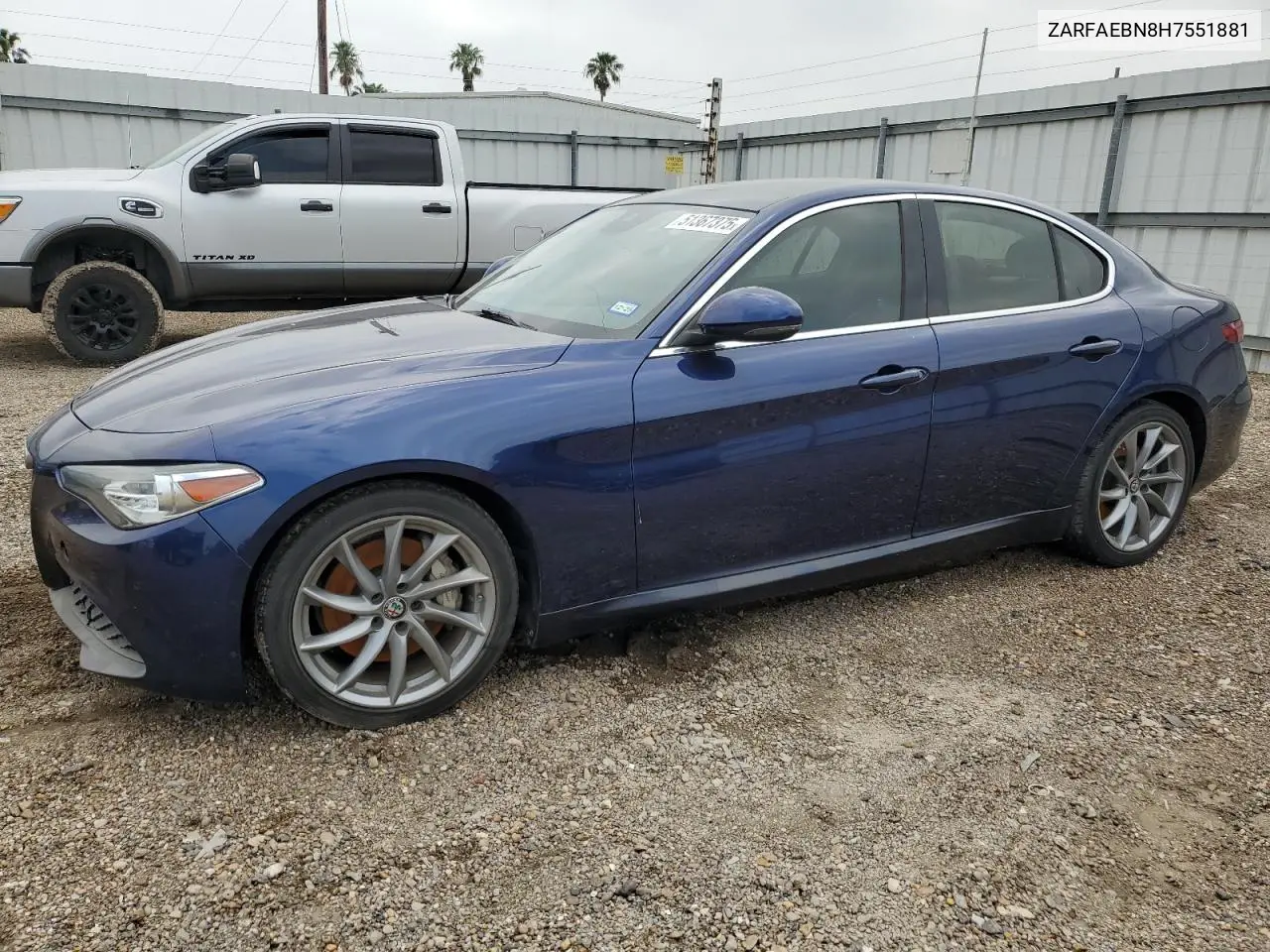 2017 Alfa Romeo Giulia VIN: ZARFAEBN8H7551881 Lot: 51367375