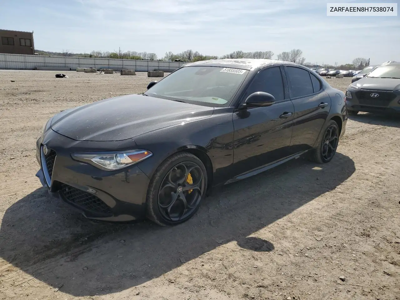 2017 Alfa Romeo Giulia Ti Q4 VIN: ZARFAEEN8H7538074 Lot: 51855505