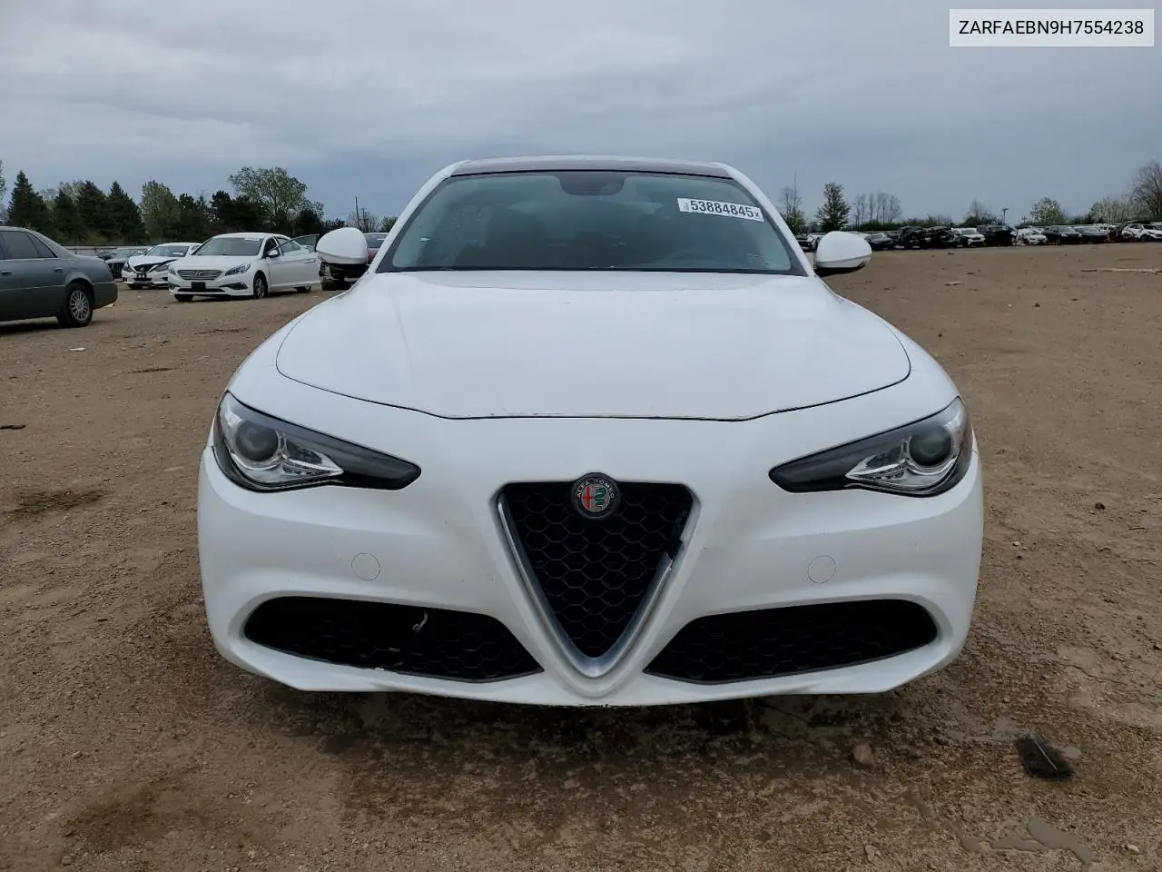 2017 Alfa Romeo Giulia VIN: ZARFAEBN9H7554238 Lot: 53884845