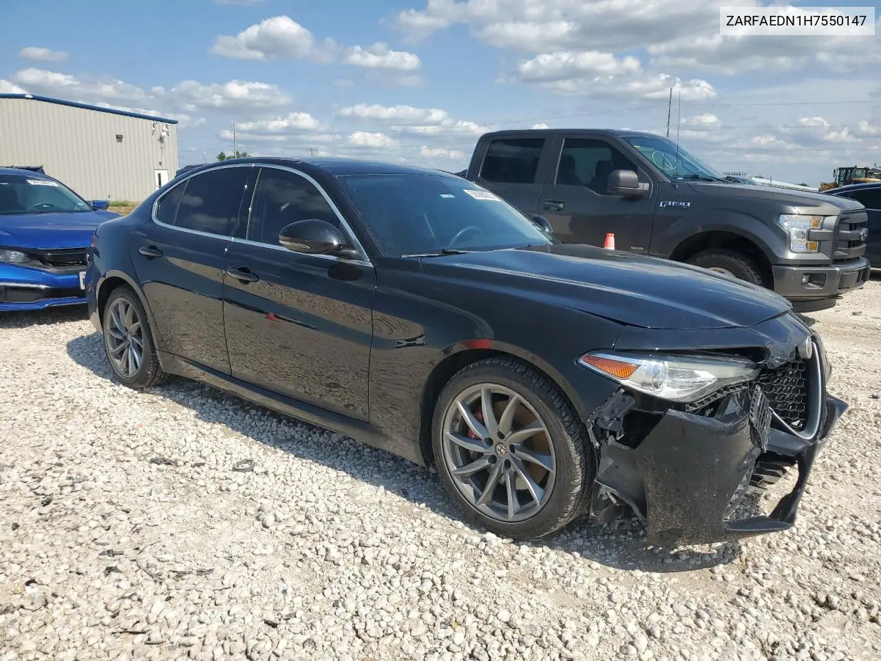 2017 Alfa Romeo Giulia Q4 VIN: ZARFAEDN1H7550147 Lot: 56368285