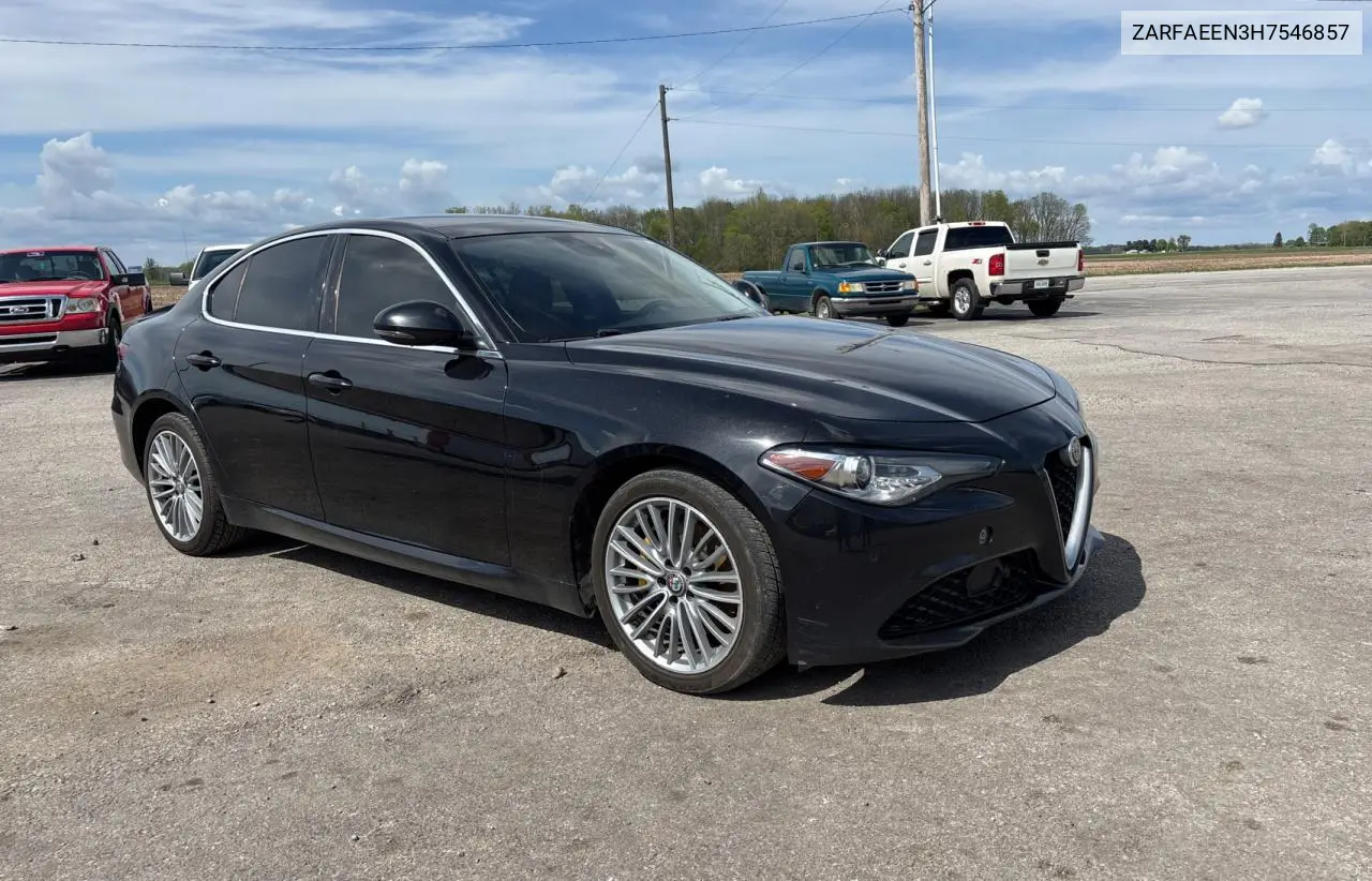2017 Alfa Romeo Giulia Ti Q4 VIN: ZARFAEEN3H7546857 Lot: 56405155