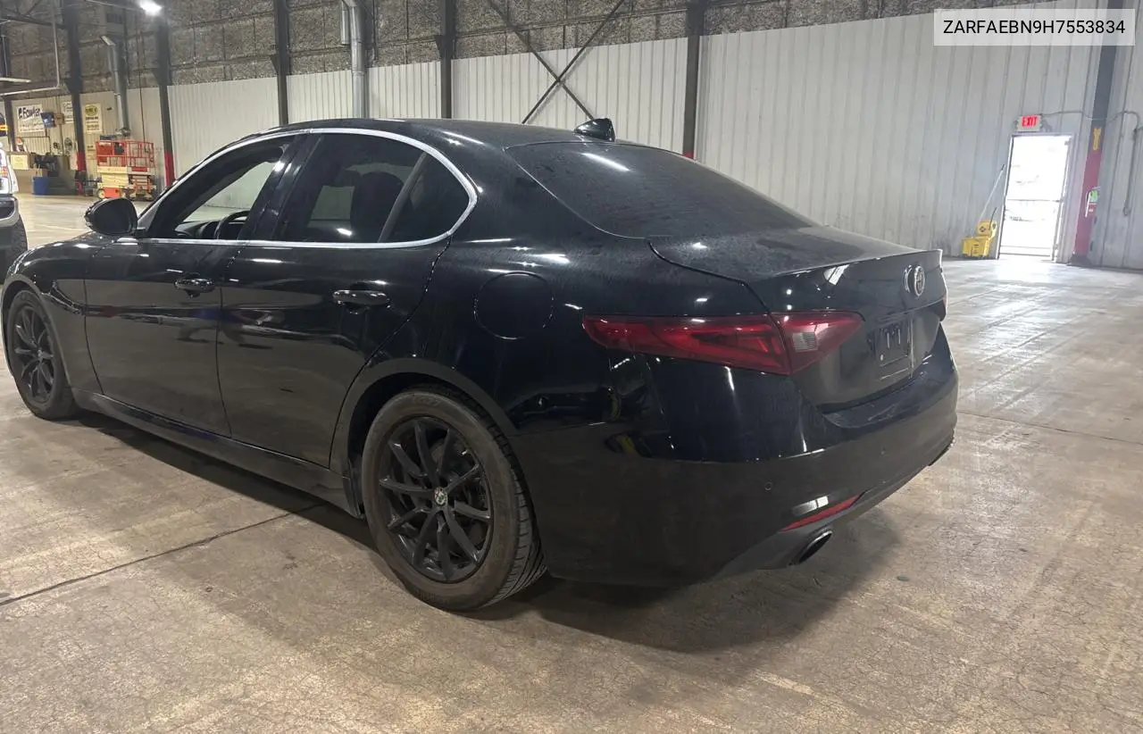 2017 Alfa Romeo Giulia VIN: ZARFAEBN9H7553834 Lot: 56595325