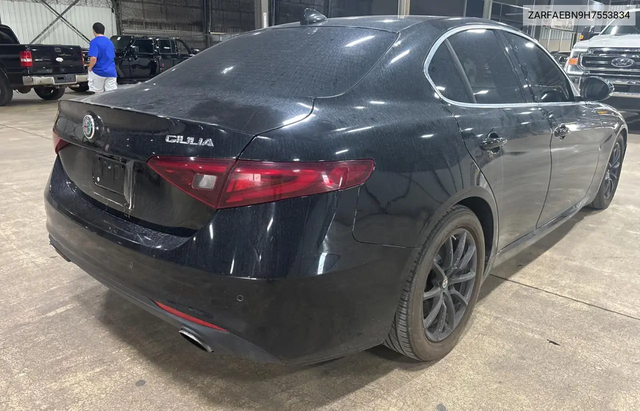 2017 Alfa Romeo Giulia VIN: ZARFAEBN9H7553834 Lot: 56595325