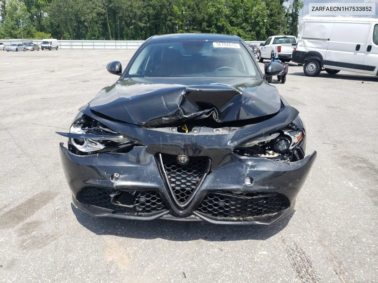 2017 Alfa Romeo Giulia Ti VIN: ZARFAECN1H7533852 Lot: 56702615