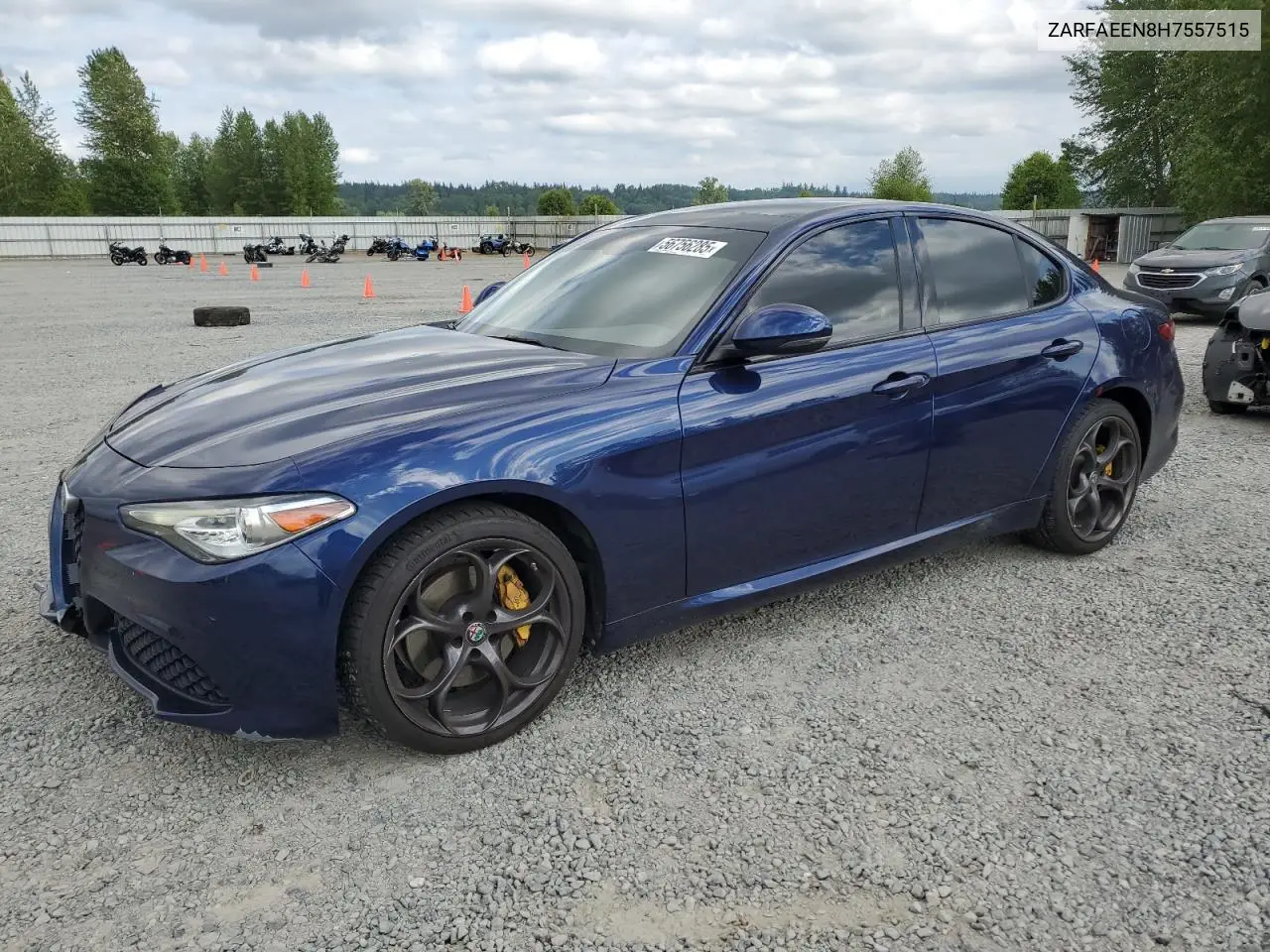 2017 Alfa Romeo Giulia Ti Q4 VIN: ZARFAEEN8H7557515 Lot: 56756285