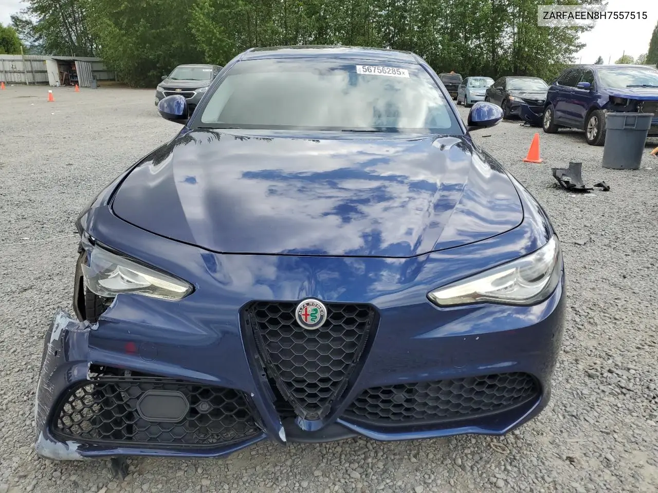 2017 Alfa Romeo Giulia Ti Q4 VIN: ZARFAEEN8H7557515 Lot: 56756285