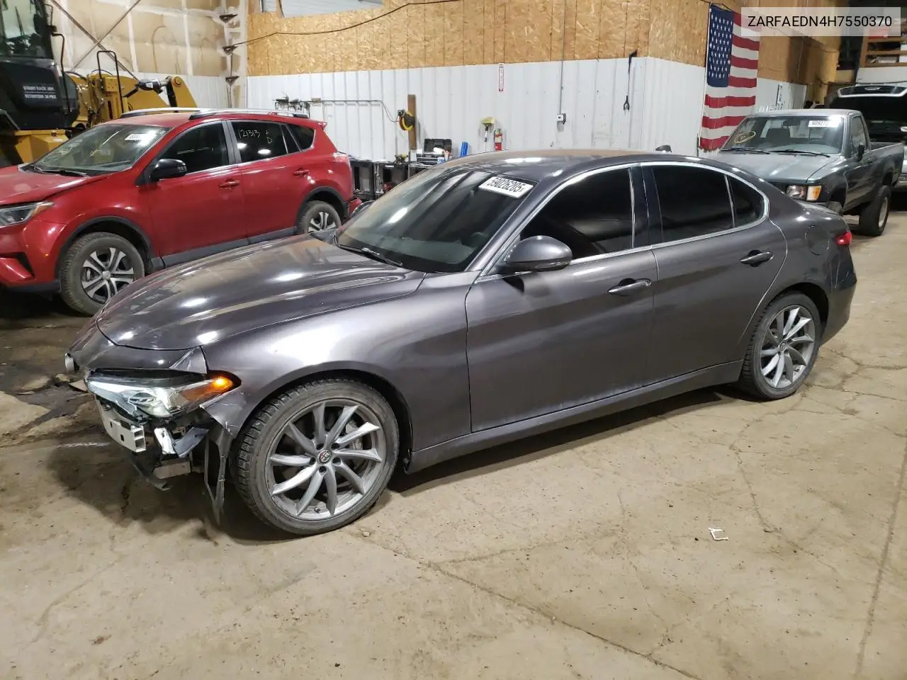 2017 Alfa Romeo Giulia Q4 VIN: ZARFAEDN4H7550370 Lot: 59026205
