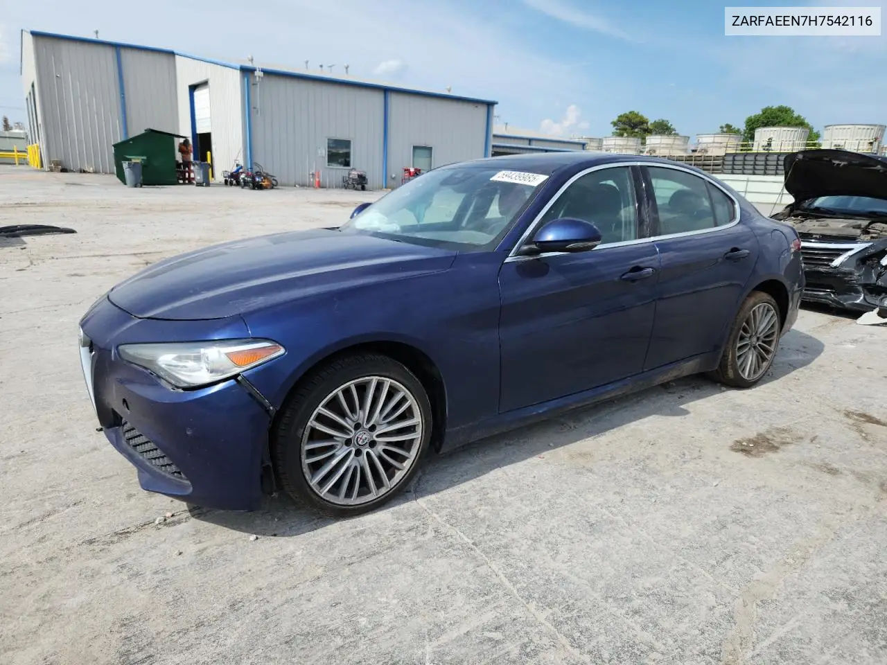2017 Alfa Romeo Giulia Ti Q4 VIN: ZARFAEEN7H7542116 Lot: 59439985