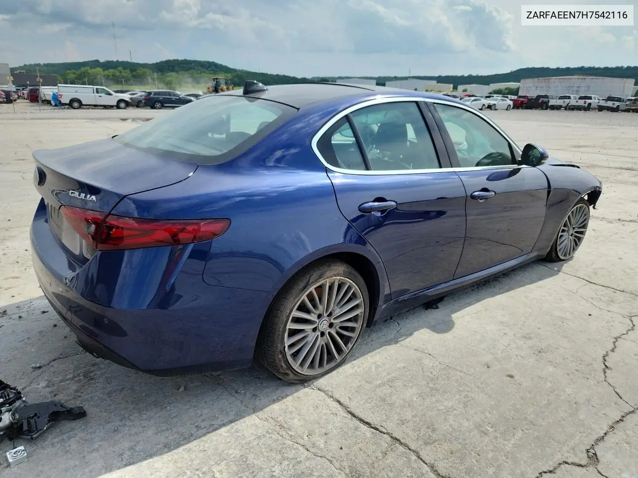 2017 Alfa Romeo Giulia Ti Q4 VIN: ZARFAEEN7H7542116 Lot: 59439985