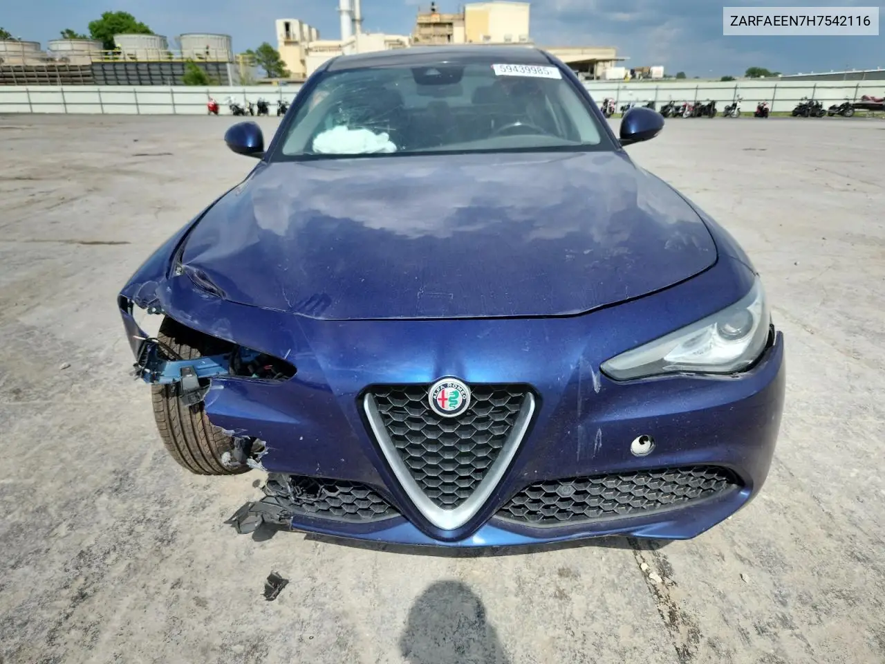 2017 Alfa Romeo Giulia Ti Q4 VIN: ZARFAEEN7H7542116 Lot: 59439985