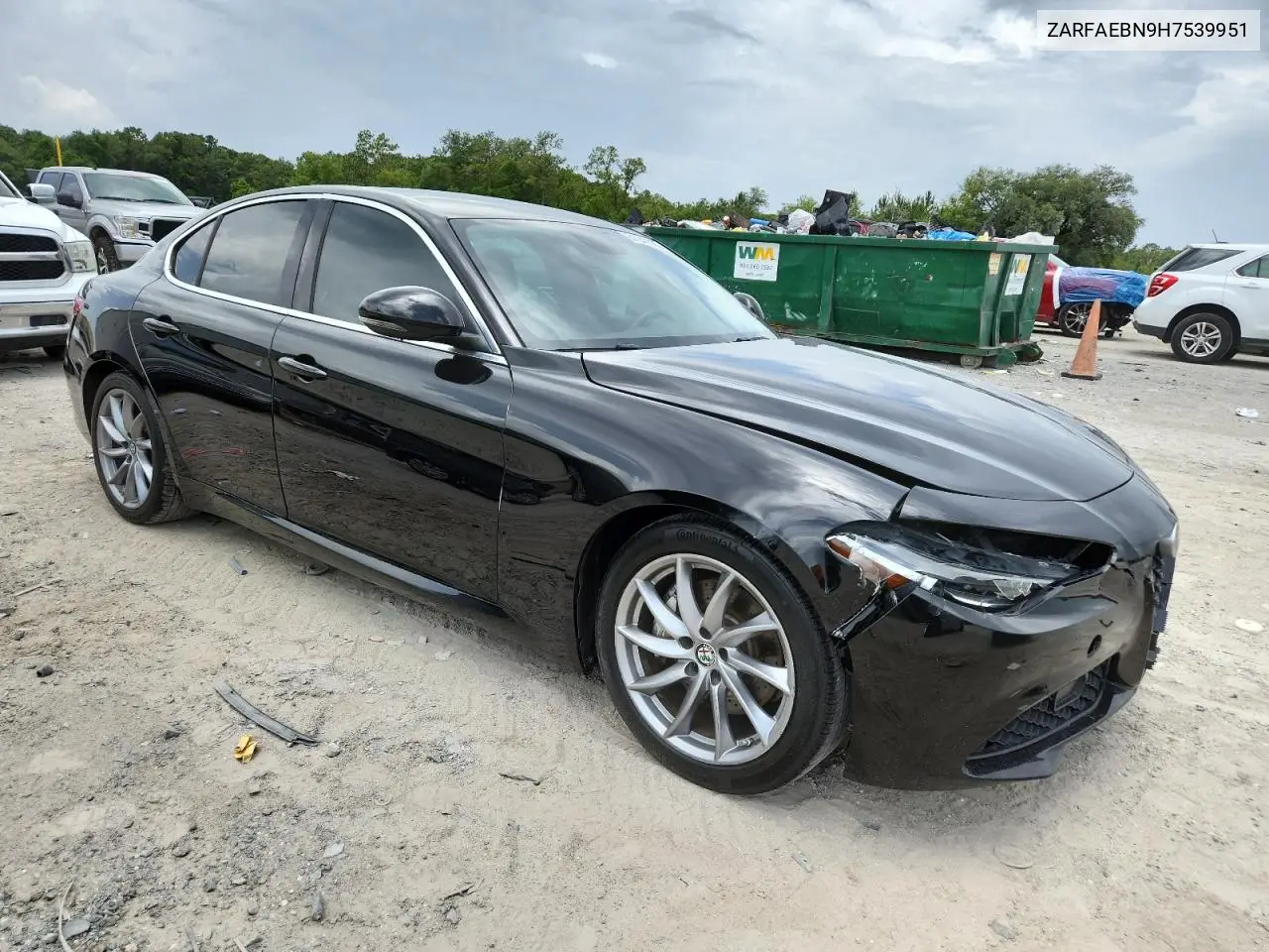 2017 Alfa Romeo Giulia VIN: ZARFAEBN9H7539951 Lot: 61043305