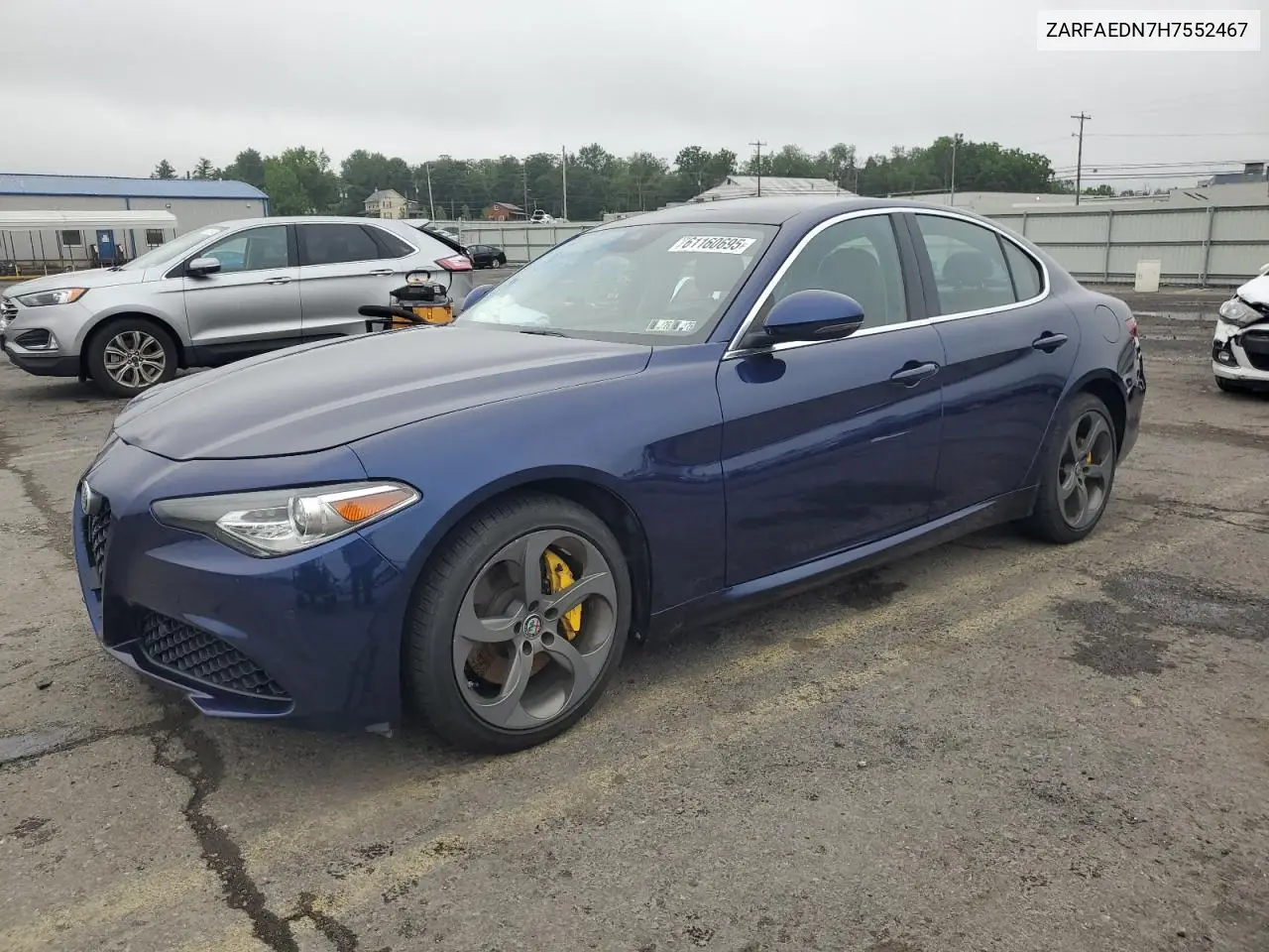 2017 Alfa Romeo Giulia Q4 VIN: ZARFAEDN7H7552467 Lot: 61160695