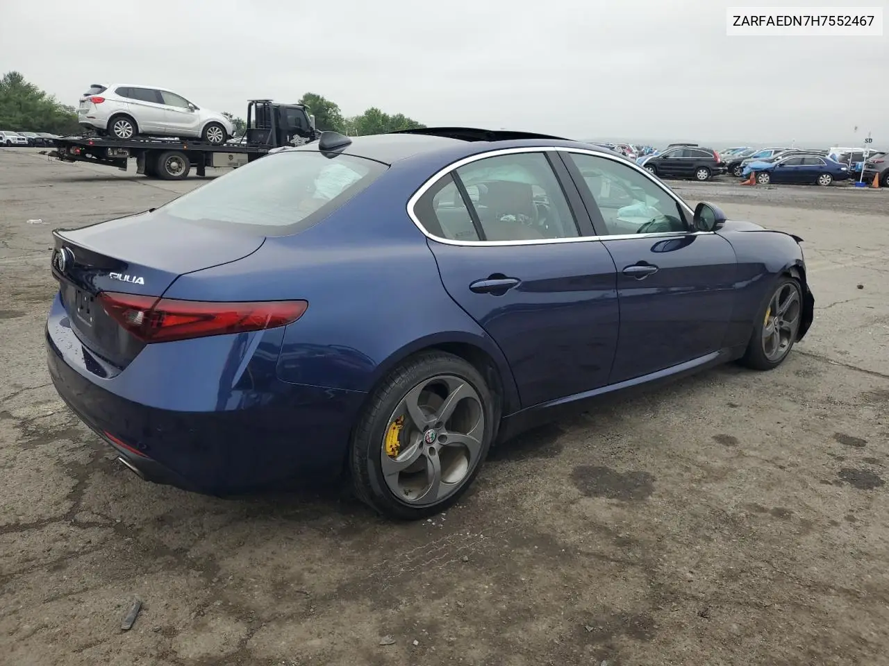 2017 Alfa Romeo Giulia Q4 VIN: ZARFAEDN7H7552467 Lot: 61160695