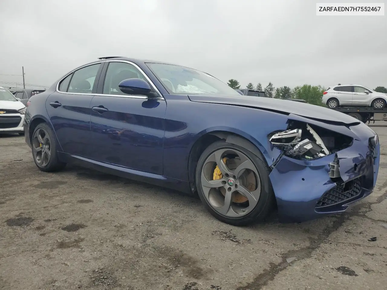 2017 Alfa Romeo Giulia Q4 VIN: ZARFAEDN7H7552467 Lot: 61160695