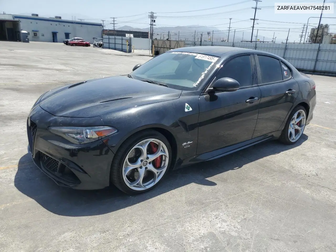 2017 Alfa Romeo Giulia Quadrifoglio VIN: ZARFAEAV0H7548281 Lot: 61817495