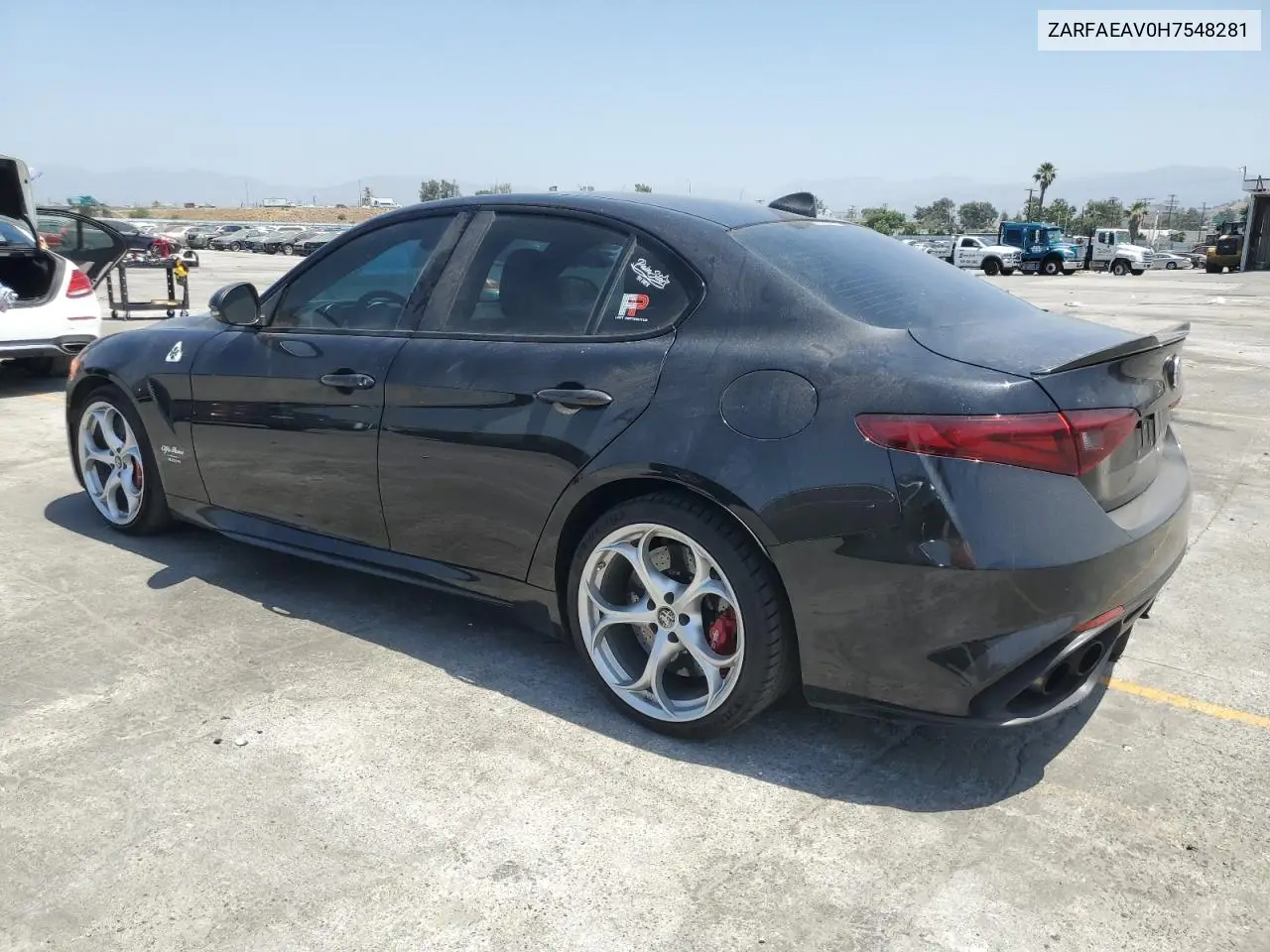 2017 Alfa Romeo Giulia Quadrifoglio VIN: ZARFAEAV0H7548281 Lot: 61817495