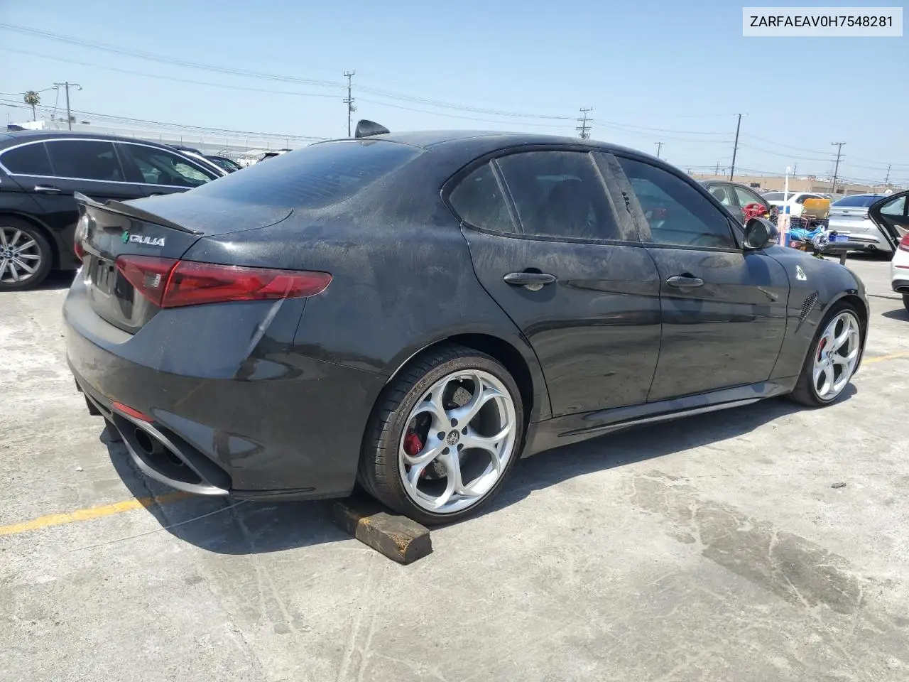 2017 Alfa Romeo Giulia Quadrifoglio VIN: ZARFAEAV0H7548281 Lot: 61817495