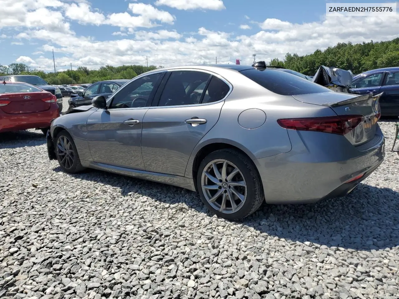 2017 Alfa Romeo Giulia Q4 VIN: ZARFAEDN2H7555776 Lot: 62035725