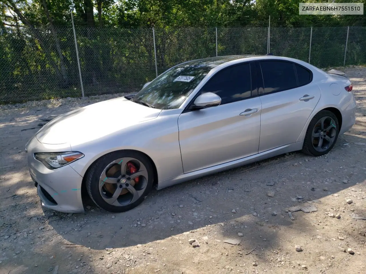 2017 Alfa Romeo Giulia VIN: ZARFAEBN6H7551510 Lot: 62077505