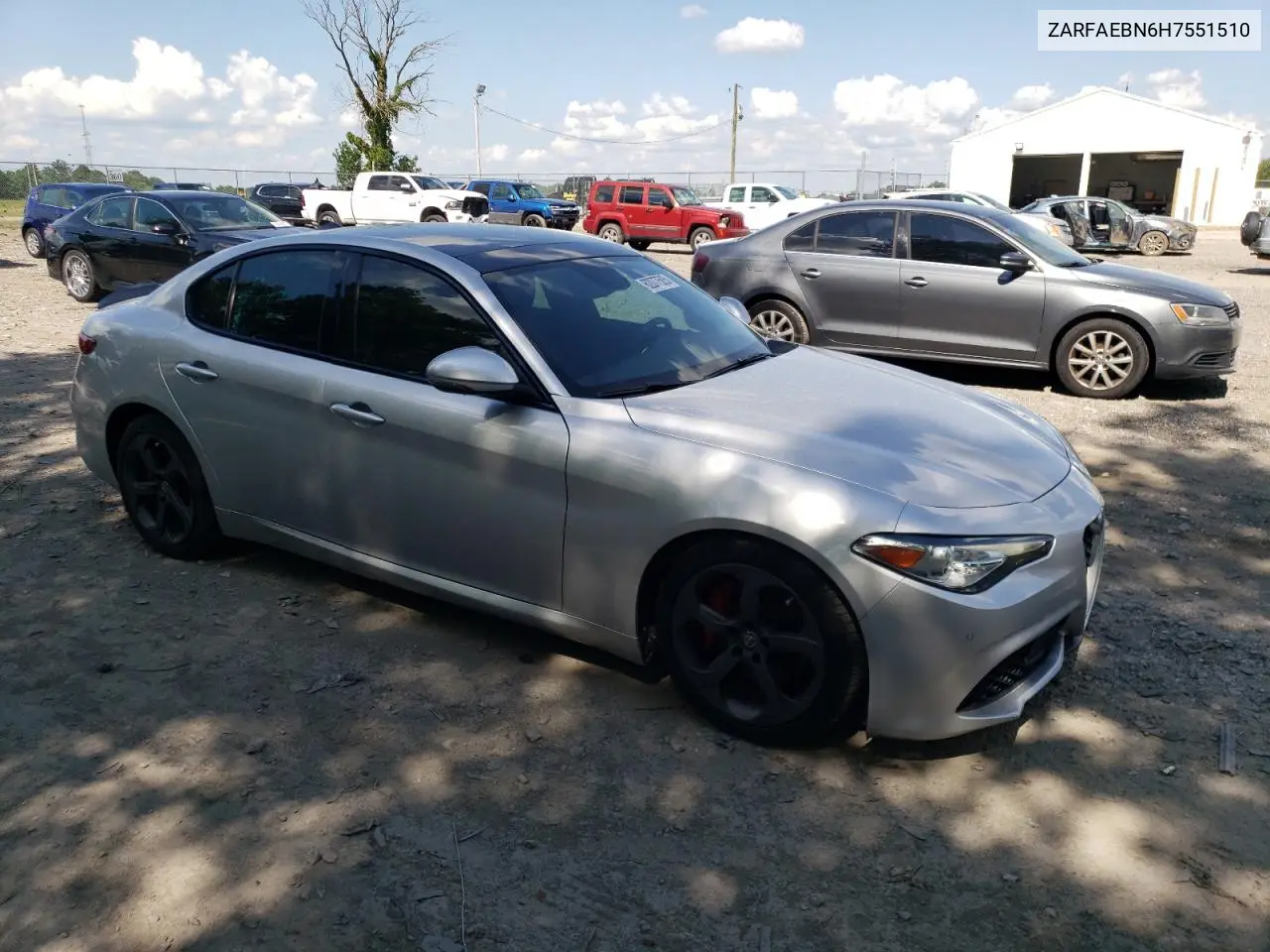 2017 Alfa Romeo Giulia VIN: ZARFAEBN6H7551510 Lot: 62077505