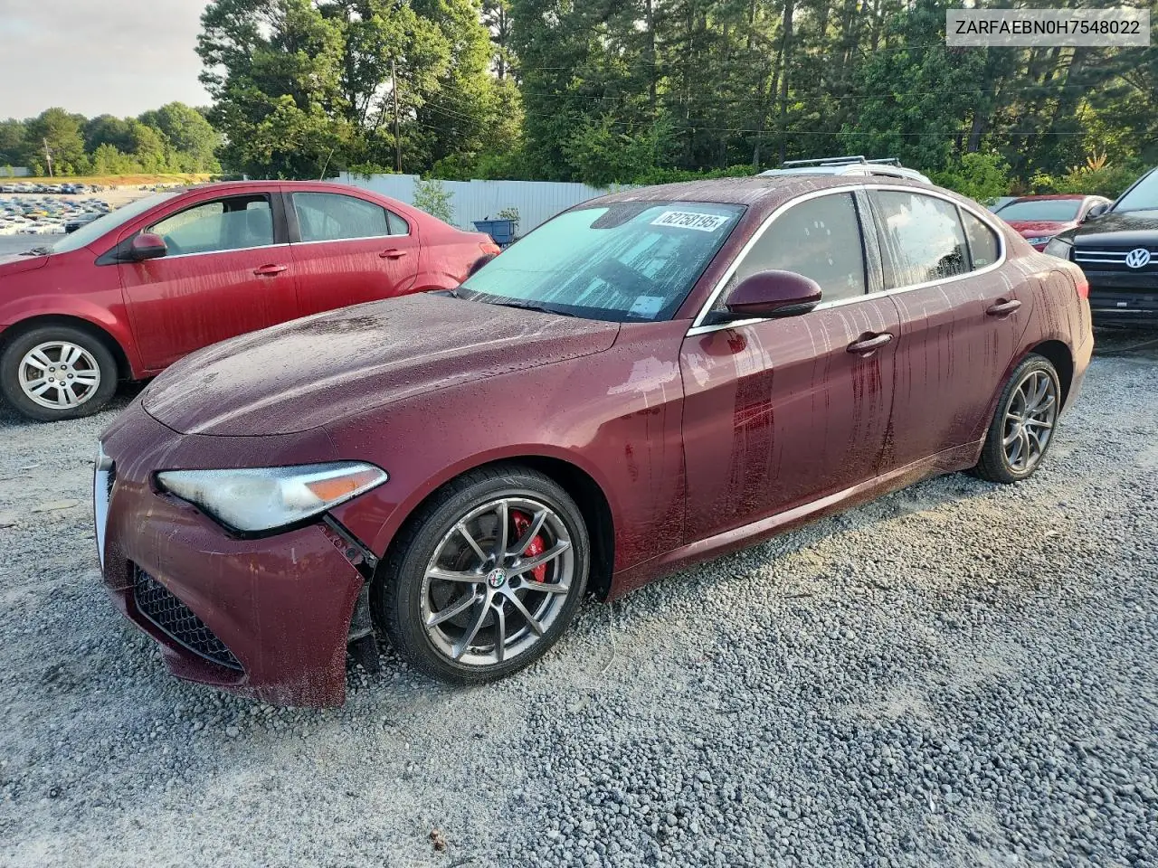 2017 Alfa Romeo Giulia VIN: ZARFAEBN0H7548022 Lot: 62758195