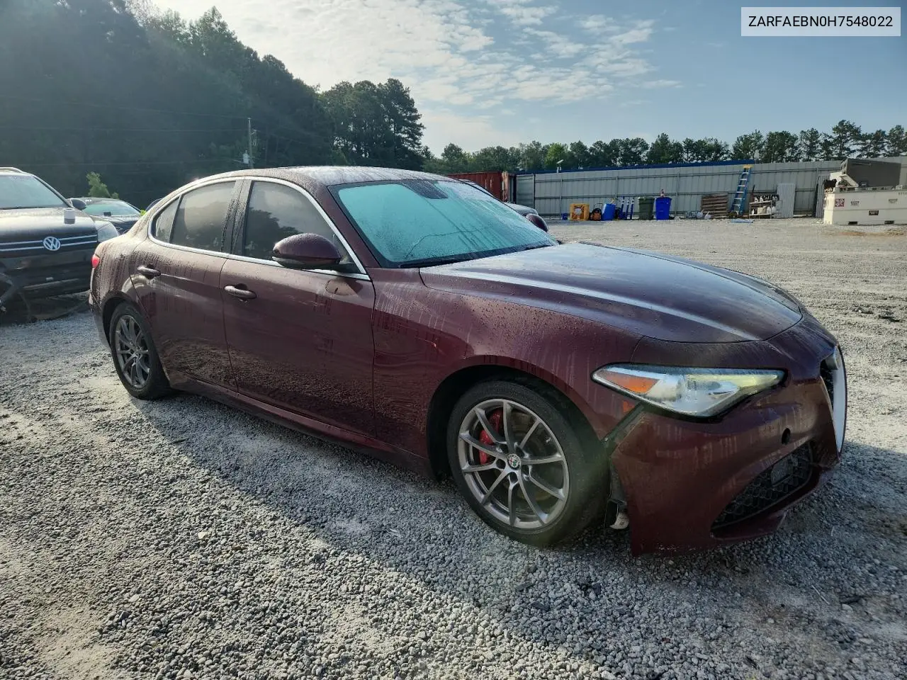 2017 Alfa Romeo Giulia VIN: ZARFAEBN0H7548022 Lot: 62758195