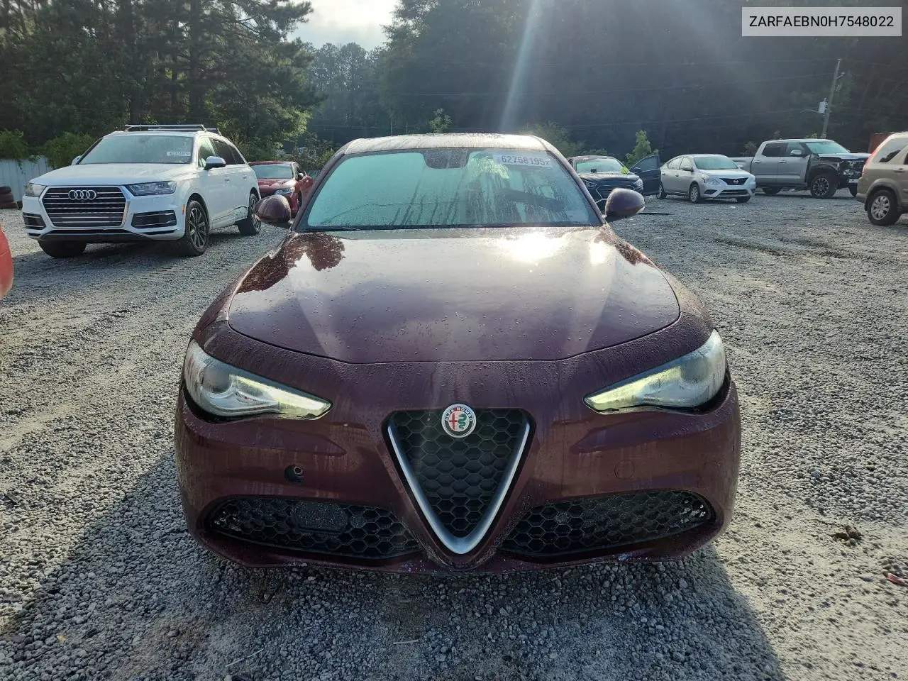 2017 Alfa Romeo Giulia VIN: ZARFAEBN0H7548022 Lot: 62758195