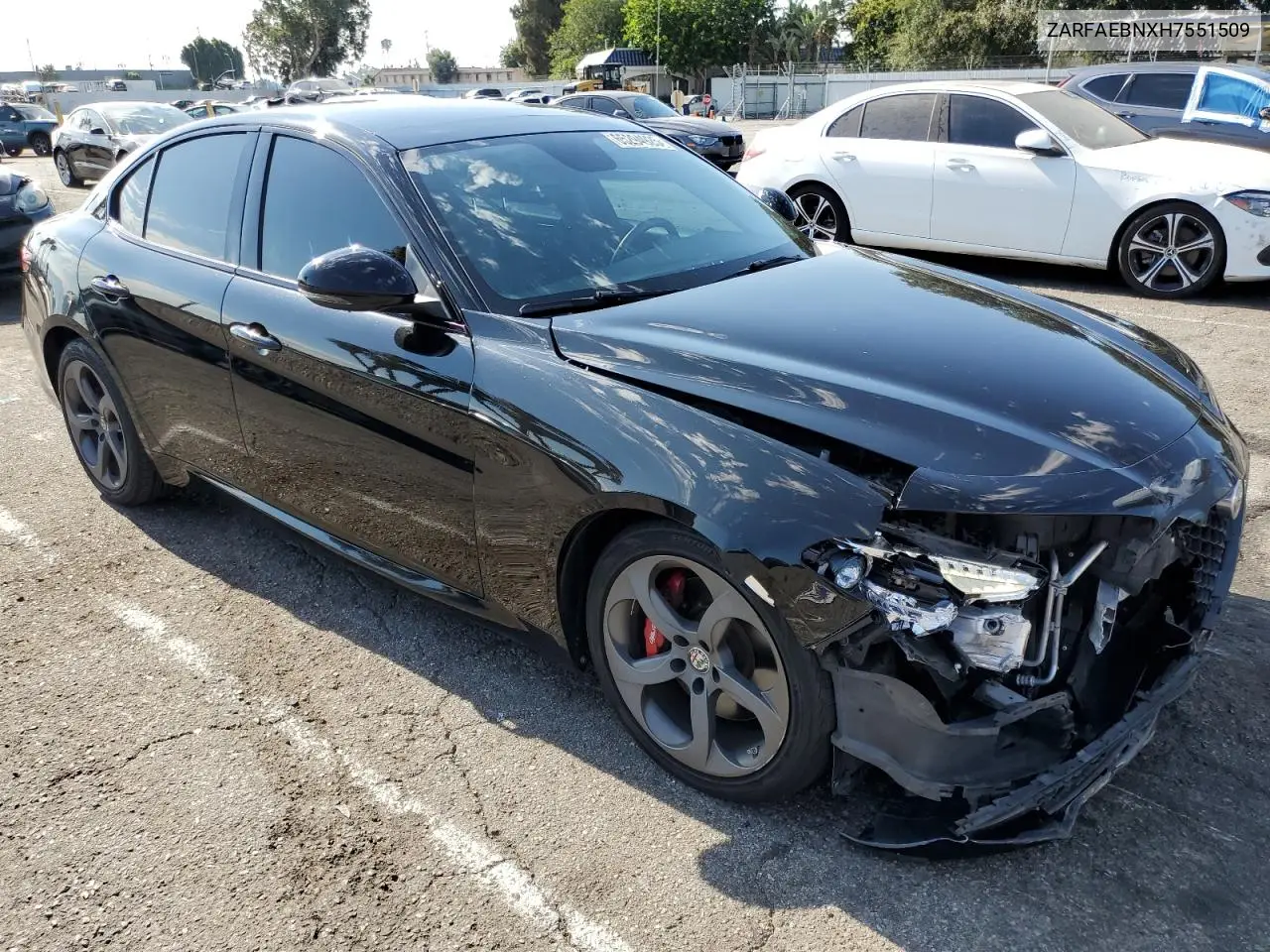 2017 Alfa Romeo Giulia VIN: ZARFAEBNXH7551509 Lot: 65294925