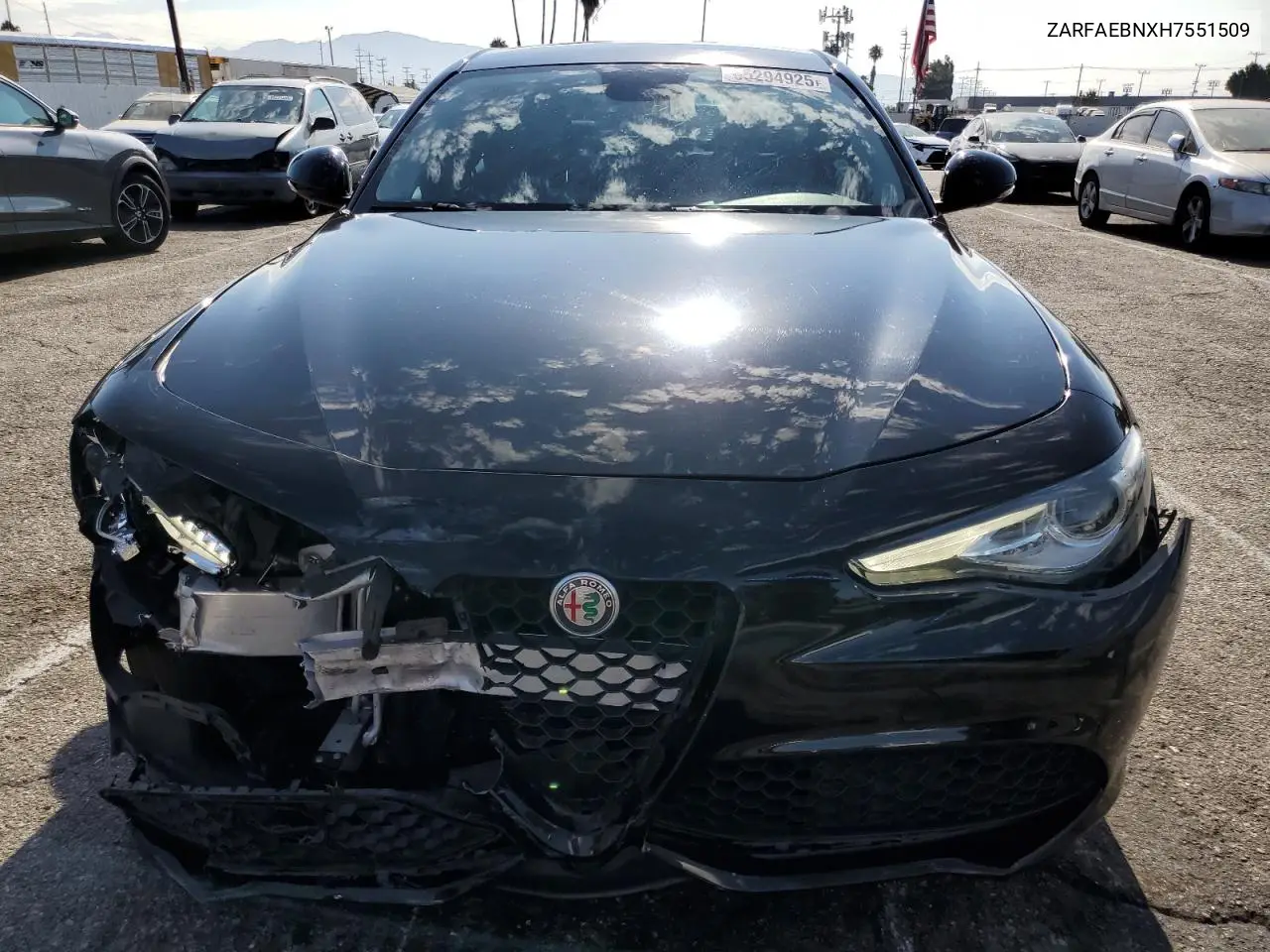 2017 Alfa Romeo Giulia VIN: ZARFAEBNXH7551509 Lot: 65294925