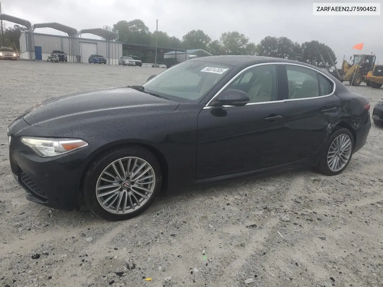 2018 Alfa Romeo Giulia Ti Q4 VIN: ZARFAEEN2J7590452 Lot: 50374705