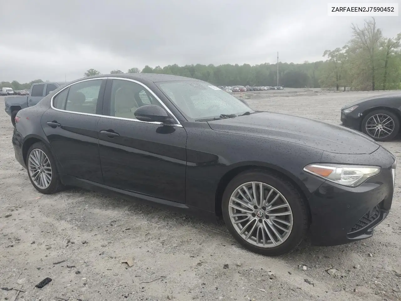 2018 Alfa Romeo Giulia Ti Q4 VIN: ZARFAEEN2J7590452 Lot: 50374705