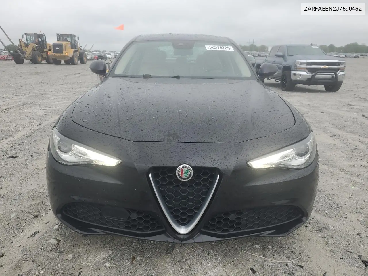 2018 Alfa Romeo Giulia Ti Q4 VIN: ZARFAEEN2J7590452 Lot: 50374705