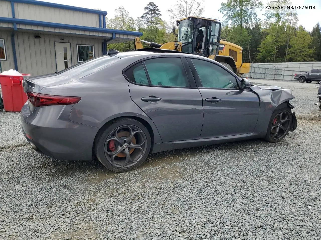 2018 Alfa Romeo Giulia Ti VIN: ZARFAECN3J7576014 Lot: 52408195