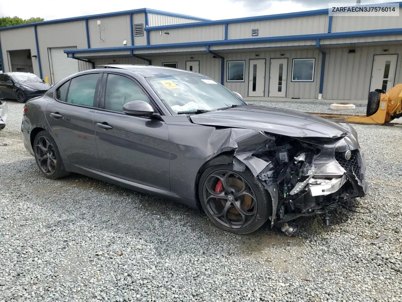 2018 Alfa Romeo Giulia Ti VIN: ZARFAECN3J7576014 Lot: 52408195