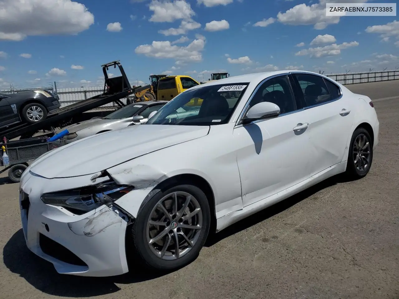 2018 Alfa Romeo Giulia VIN: ZARFAEBNXJ7573385 Lot: 54881555