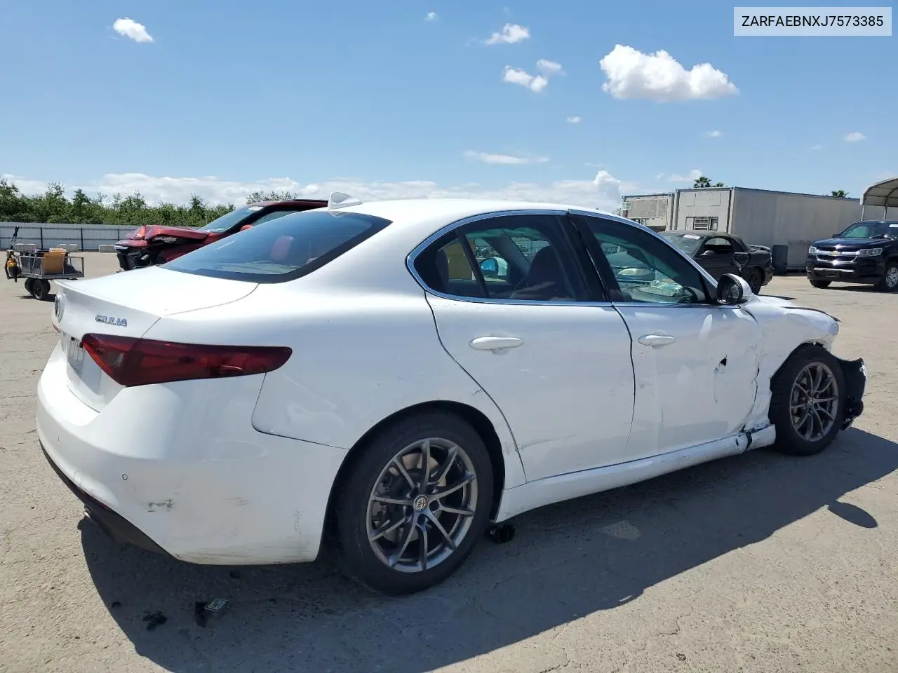 2018 Alfa Romeo Giulia VIN: ZARFAEBNXJ7573385 Lot: 54881555