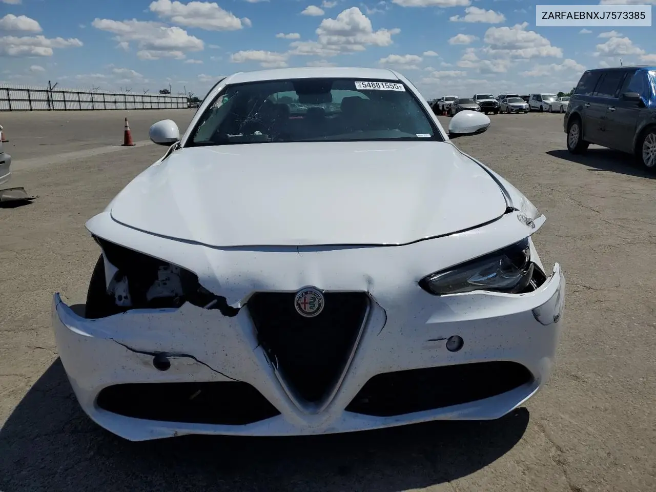 2018 Alfa Romeo Giulia VIN: ZARFAEBNXJ7573385 Lot: 54881555