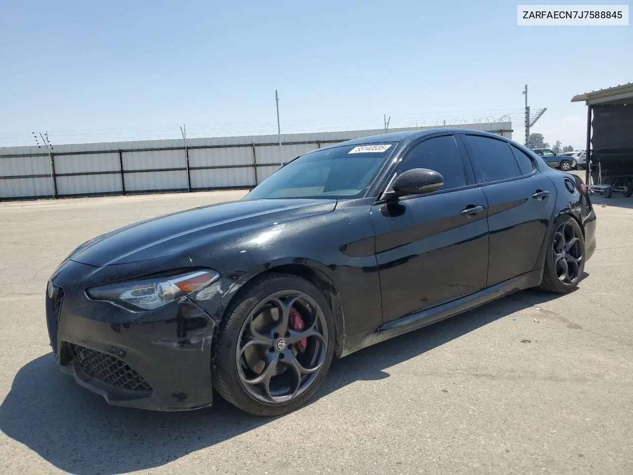 2018 Alfa Romeo Giulia Ti VIN: ZARFAECN7J7588845 Lot: 55140535