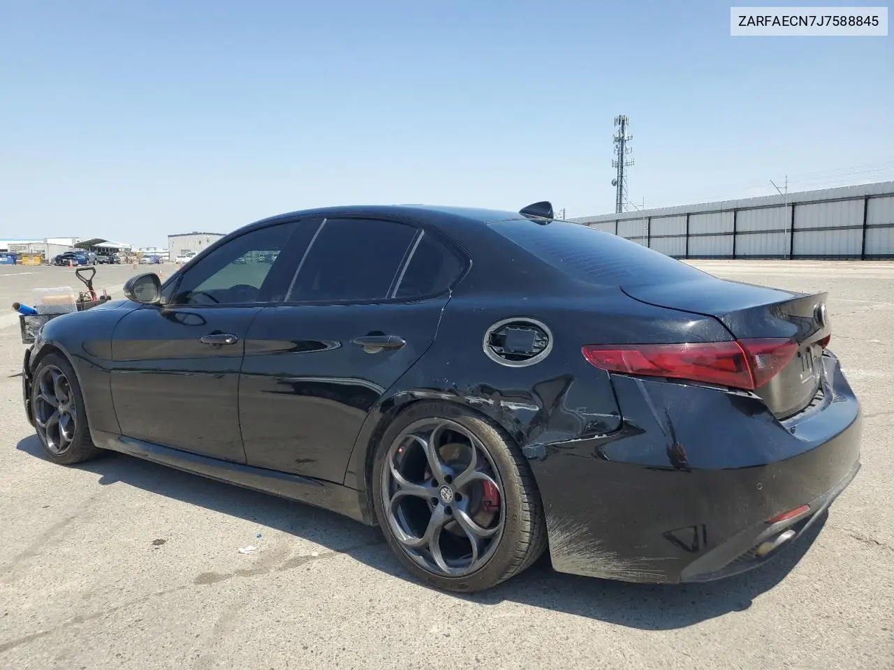 2018 Alfa Romeo Giulia Ti VIN: ZARFAECN7J7588845 Lot: 55140535