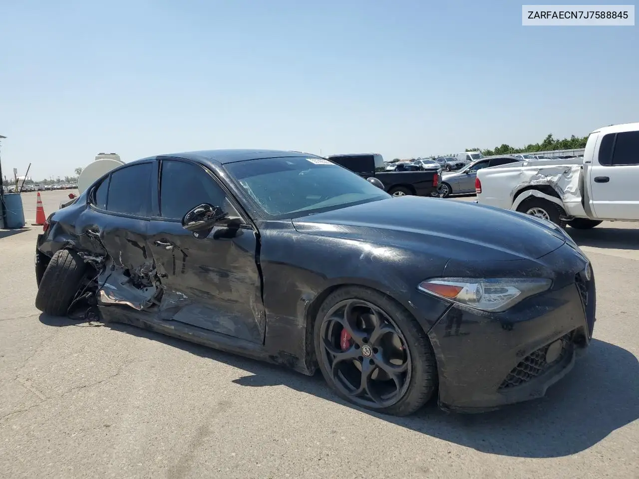 2018 Alfa Romeo Giulia Ti VIN: ZARFAECN7J7588845 Lot: 55140535