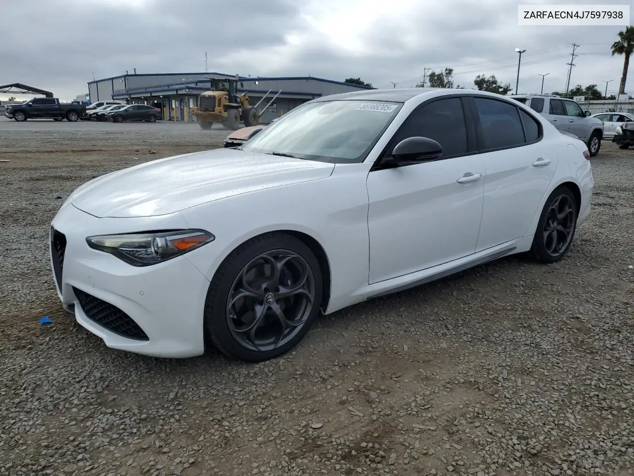 2018 Alfa Romeo Giulia Ti VIN: ZARFAECN4J7597938 Lot: 55168205