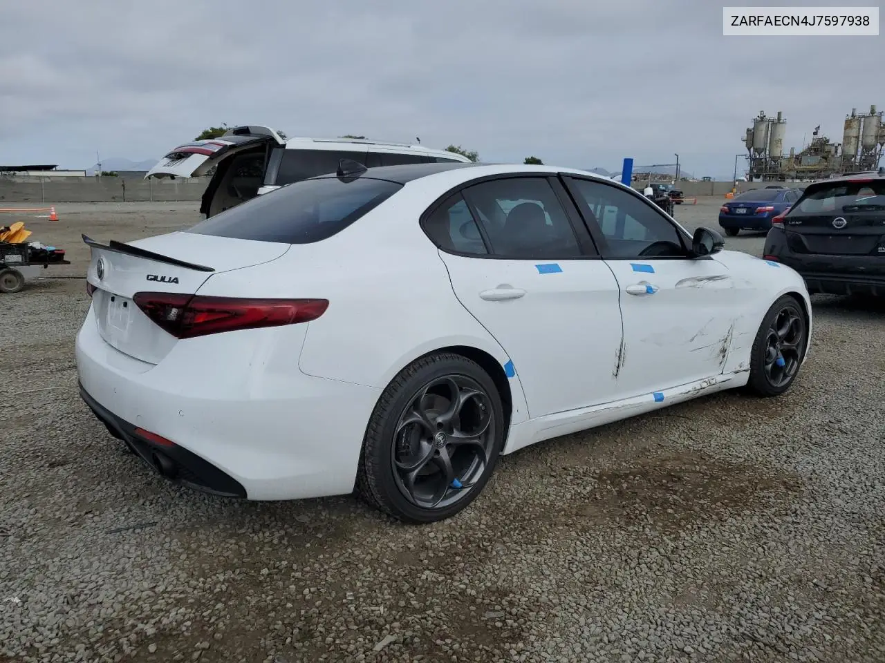 2018 Alfa Romeo Giulia Ti VIN: ZARFAECN4J7597938 Lot: 55168205