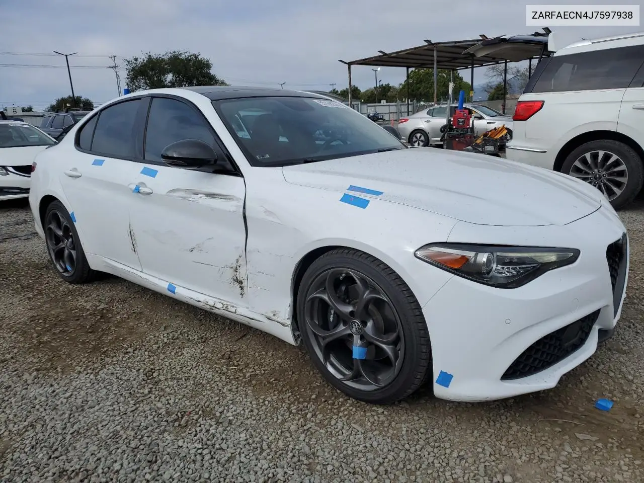 2018 Alfa Romeo Giulia Ti VIN: ZARFAECN4J7597938 Lot: 55168205